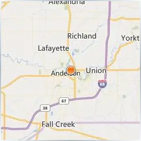 Anderson University Indiana Location Map Anderson University Indiana Location Map
