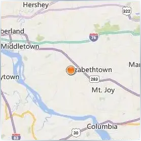 Elizabethtown College Location Map Elizabethtown College Location Map