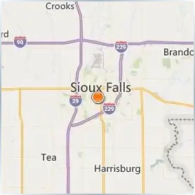 University of Sioux Falls Location Map University of Sioux Falls Location Map